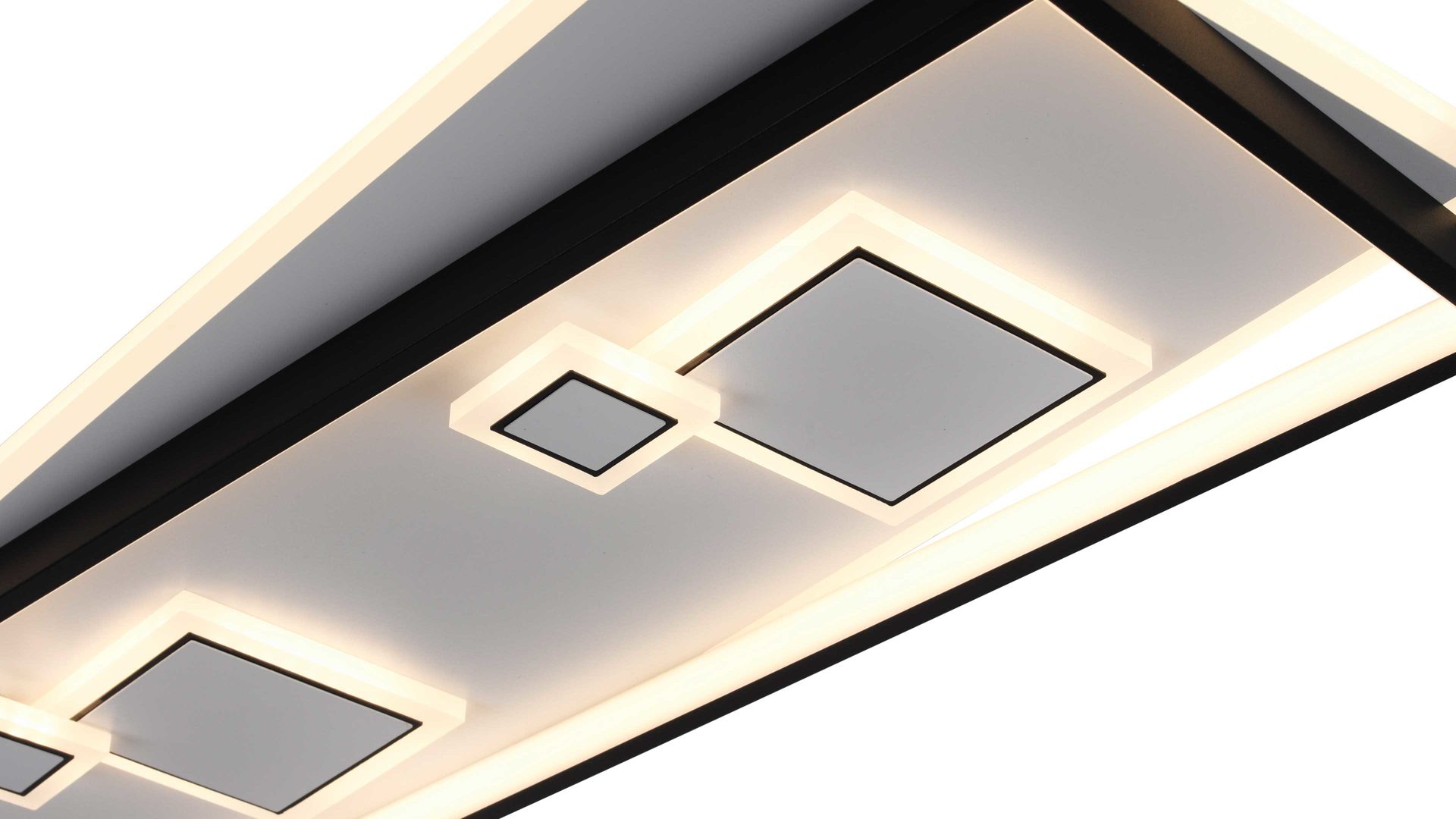 Deckenleuchte Paul neuhaus aus Metall in Weiß Paul Neuhaus Leuchten Serie Mailak weißes & schwarzes Metall - ca. 98 x 30 cm