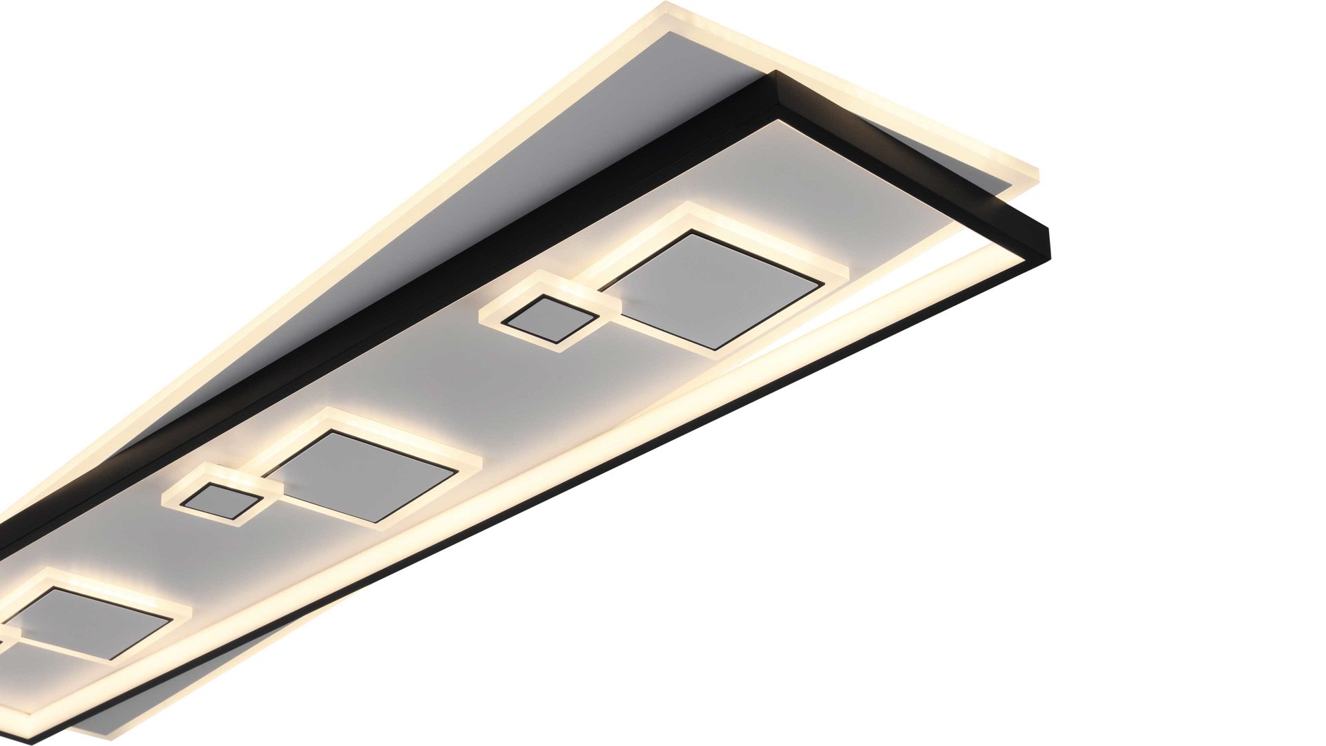 Deckenleuchte Paul neuhaus aus Metall in Weiß Paul Neuhaus Leuchten Serie Mailak weißes & schwarzes Metall - ca. 98 x 30 cm