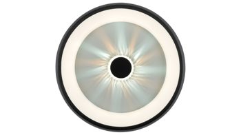 Deckenleuchte Just light. (leuchtendirekt) aus Metall in Schwarz JUST LIGHT. Leuchten Serie Vertigo schwarzes Metall & Acryl - Durchmesser ca. 45 cm