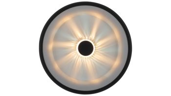 Deckenleuchte Just light. (leuchtendirekt) aus Metall in Schwarz JUST LIGHT. Leuchten Serie Vertigo schwarzes Metall & Acryl - Durchmesser ca. 45 cm