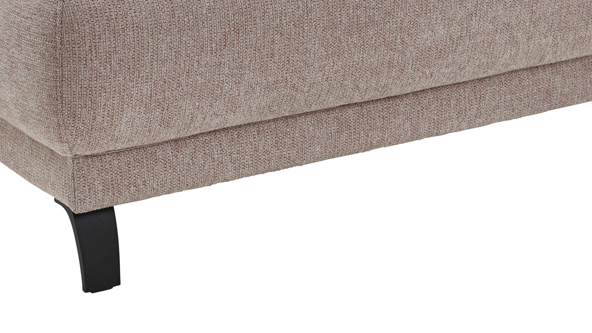 Einzelhocker Dietsch. aus Stoff in Rosa Polsterprogramm Rhodos - Hockerbank rosefarbener Stoff Mito - ca. 125 x 65 cm cm