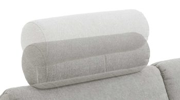 Kopfstütze KAWOO aus Stoff in Hellgrau KAWOO Serie Cliff - Kopfstütze platingraue Chenille