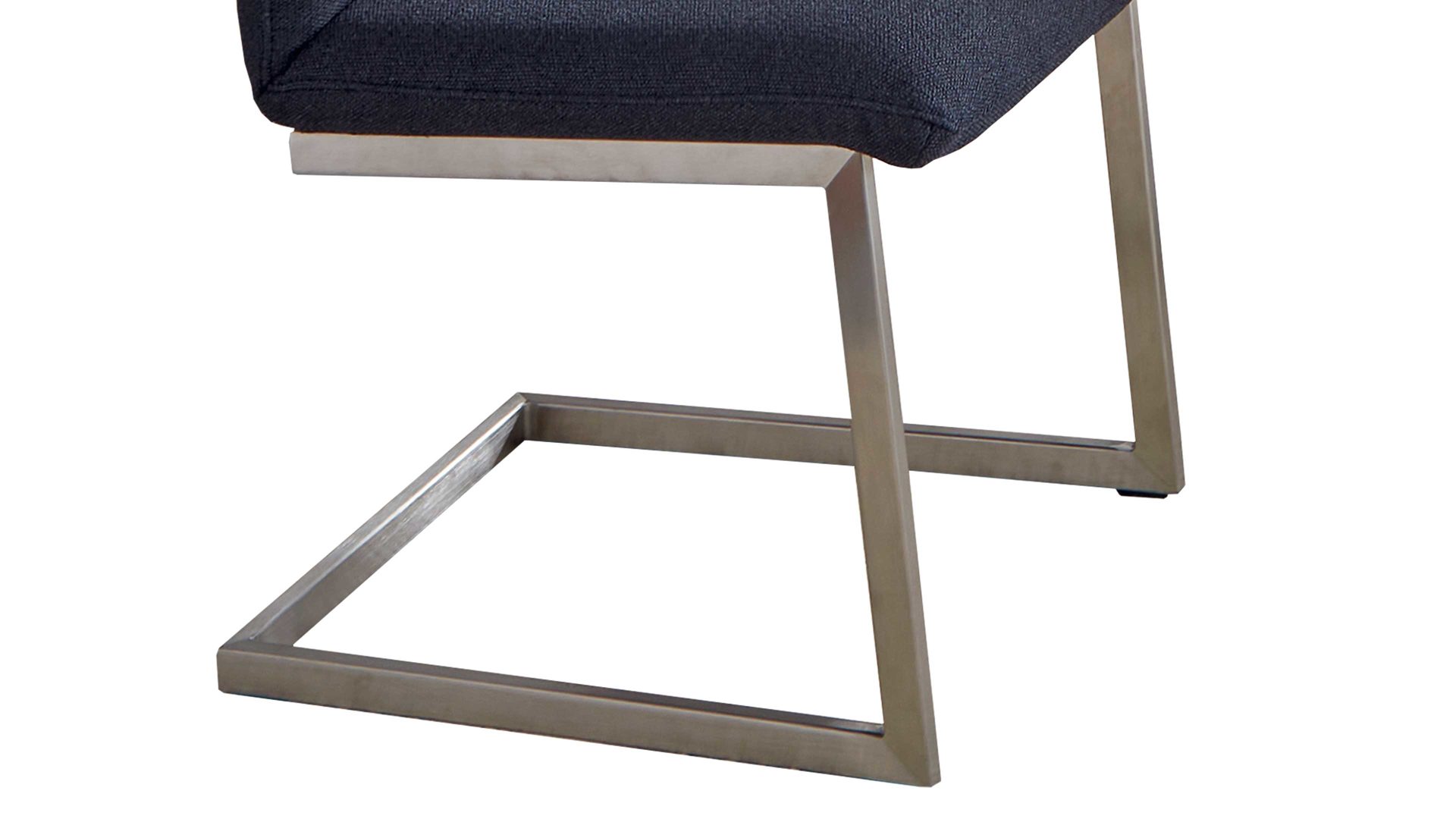 Schwingstuhl combinessa aus Stoff in Blau Combinessa Serie Ganza - Schwingstuhl 6511 blauer Stoffbezug Q2 2250-60 & Edelstahlgestell B