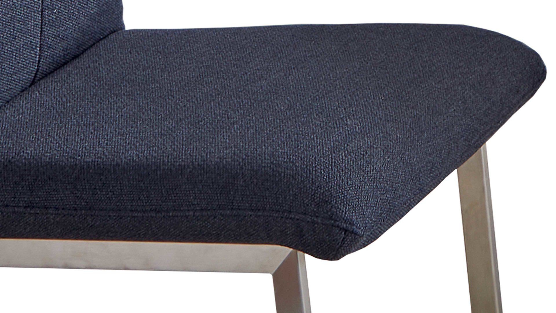 Schwingstuhl combinessa aus Stoff in Blau Combinessa Serie Ganza - Schwingstuhl 6511 blauer Stoffbezug Q2 2250-60 & Edelstahlgestell B