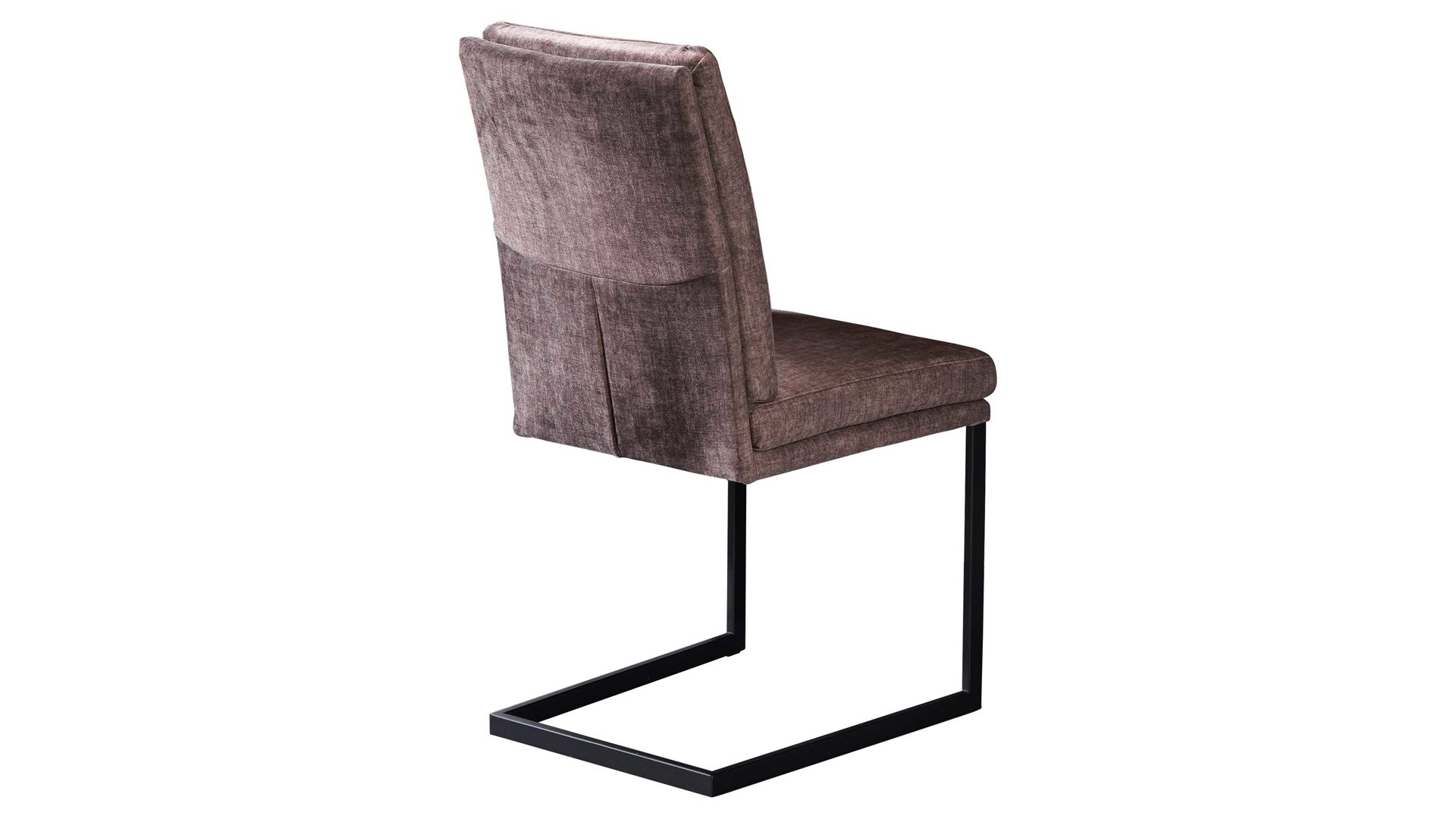 Schwingstuhl combinessa aus Stoff in Hellbraun Combinessa Serie Gavello - Schwingstuhl 6155 hellbrauner Stoffbezug H2O 0660-75 & schwarzes Metall