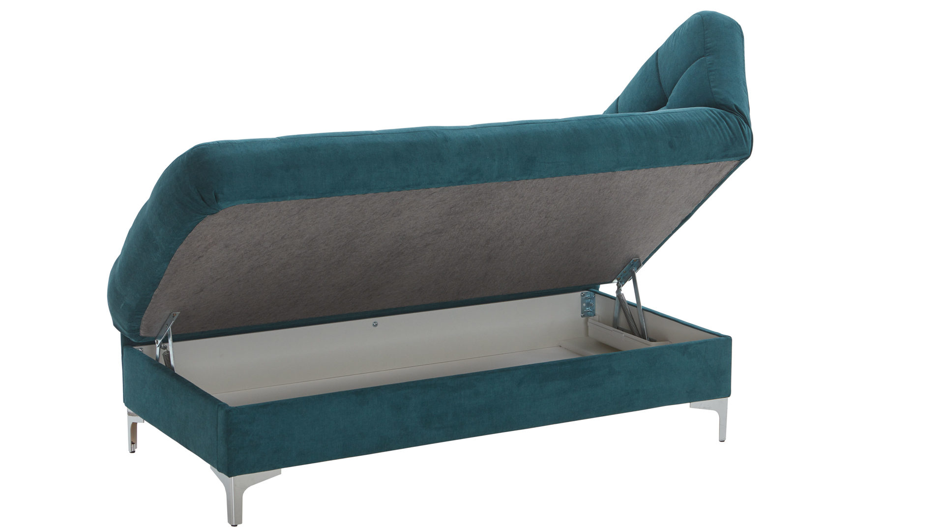 Schlafsofa Nehl aus Stoff in Blau Schlafsofa Greta smaragdfarbener Bezug Austin - Liegefläche ca. 80 x 200 cm