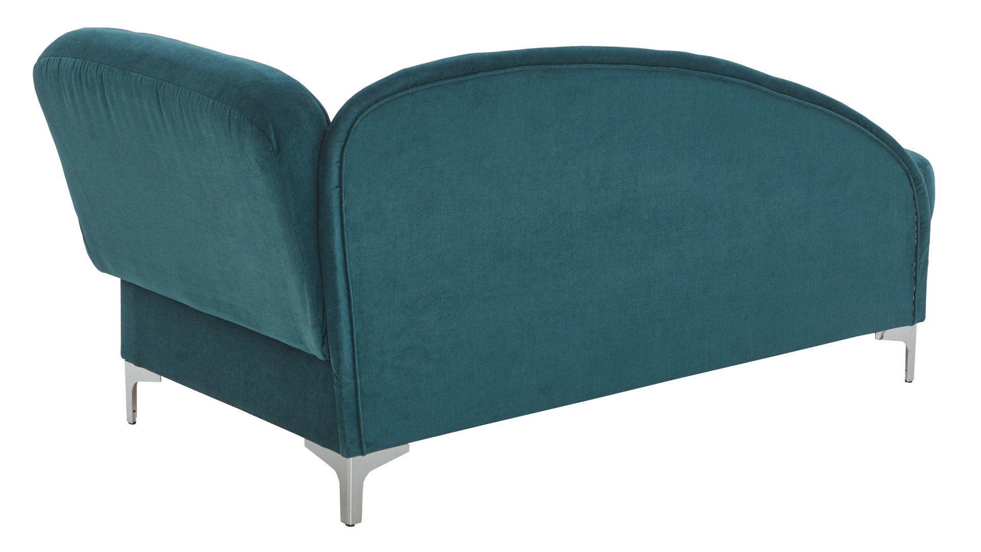 Schlafsofa Nehl aus Stoff in Blau Schlafsofa Greta smaragdfarbener Bezug Austin - Liegefläche ca. 80 x 200 cm