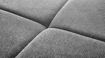 Schlafsofa Restyl aus Stoff in Grau Schlafsofa Lilo grauer Bezug 6839 & Chromfüße - Breite ca. 202 cm