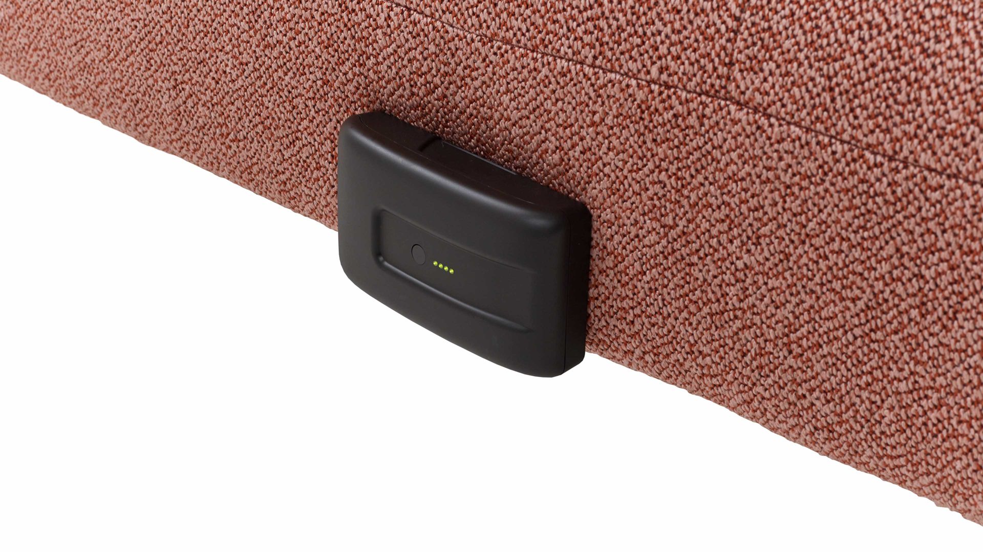 Ecksofa Himolla aus Stoff in Rot himolla Ecksofa Signa mit Funktionen roter Stoffbezug & Metallfüße - ca. 291 x 230 cm