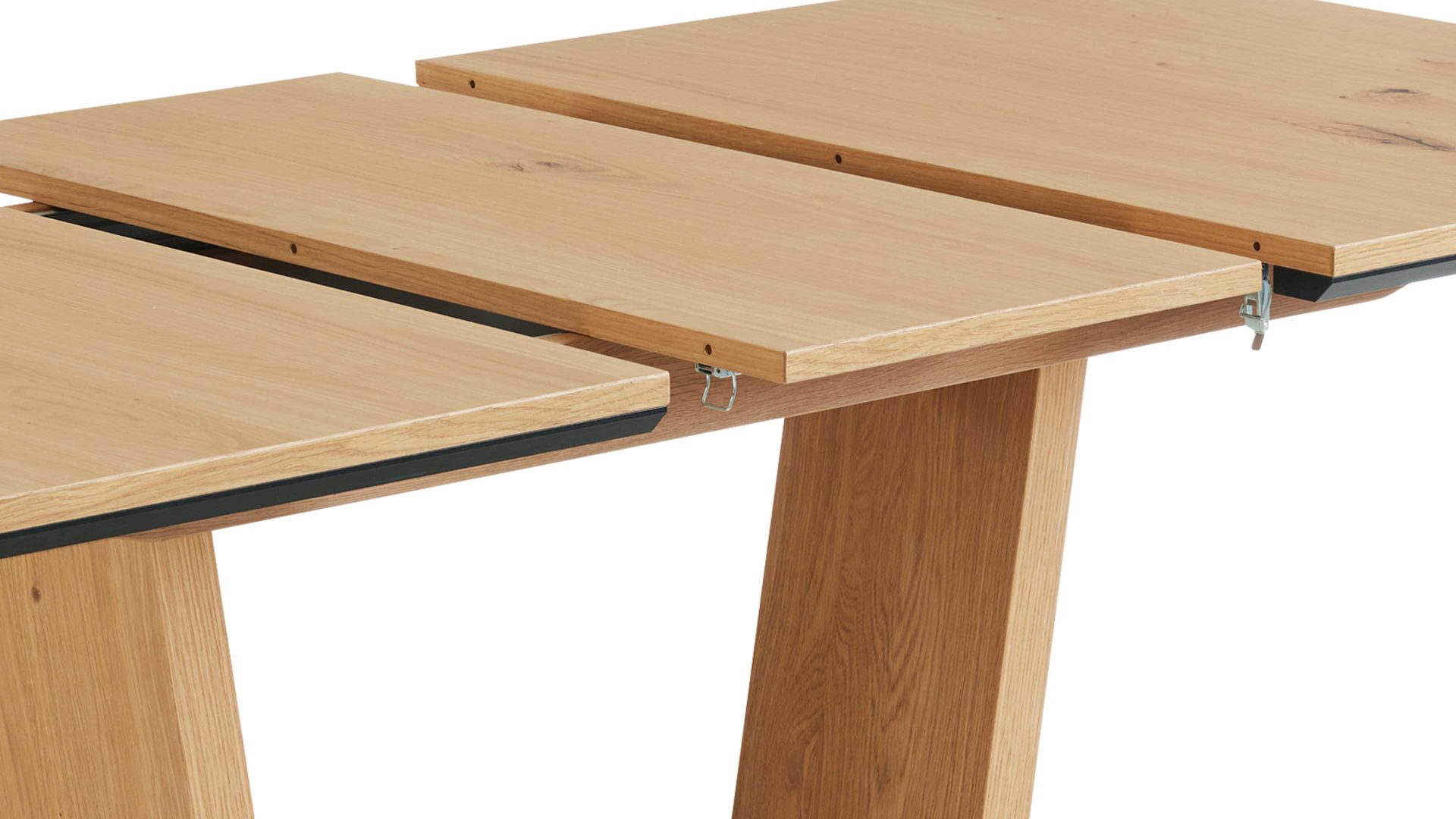 Auszugtisch Niehoff sitzmoebel aus Holz in Holzfarben NIEHOFF SITZMÖBEL Serie Leonie - Ausziehtisch Charakter-Eiche - ca. 140 - 180 x 90 cm