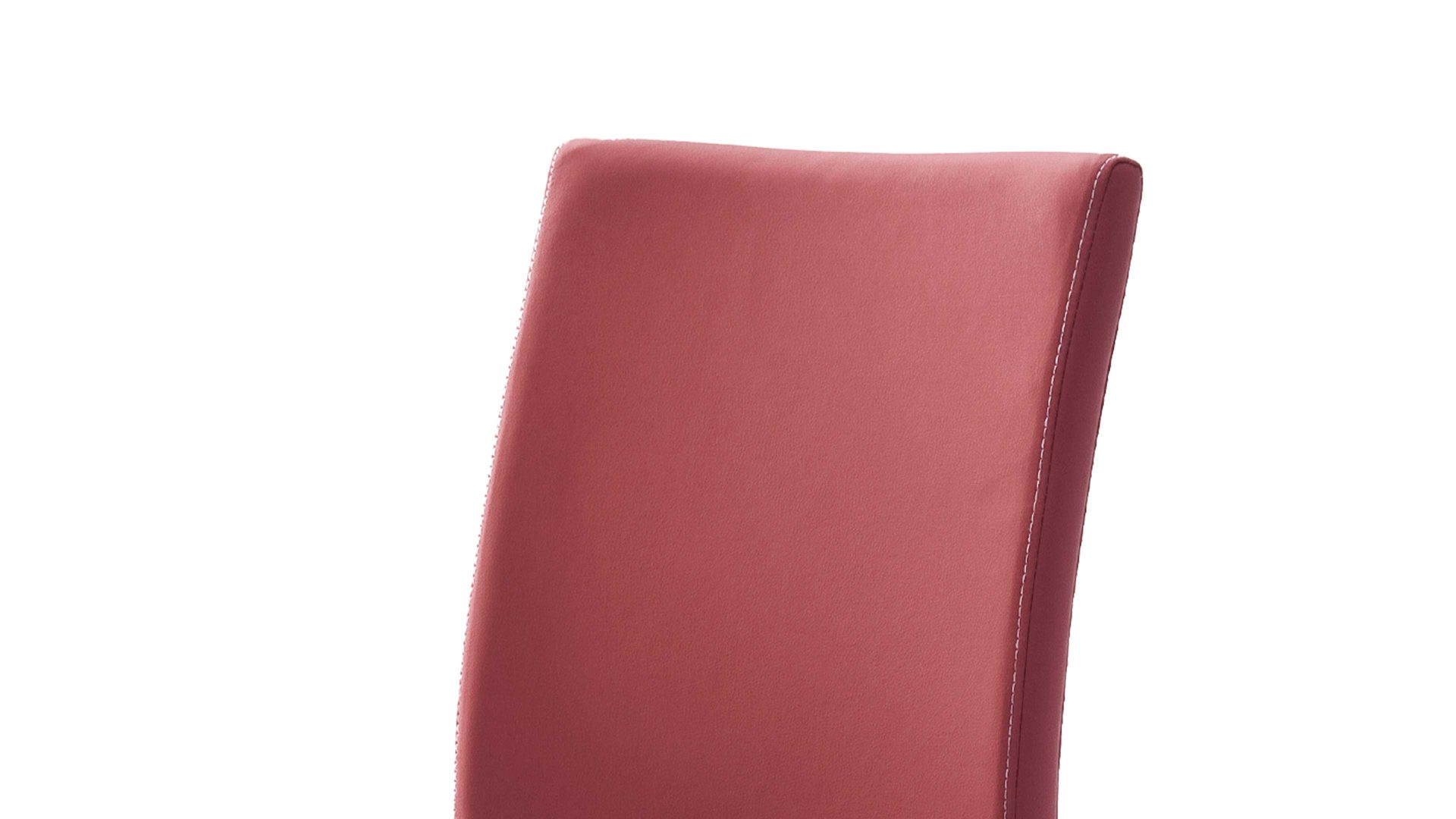 Schwingstuhl Mca furniture aus Kunstfaser in Rot Schwingstuhl bzw. Freischwinger Paulo I bordeauxfarbenes Kunstleder BO & Edelstahl