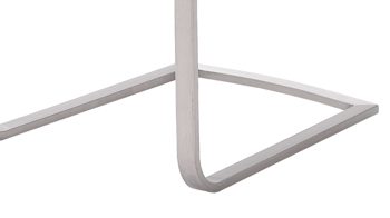 Schwingstuhl Mca furniture aus Kunstfaser in Rot Schwingstuhl bzw. Freischwinger Paulo I bordeauxfarbenes Kunstleder BO & Edelstahl