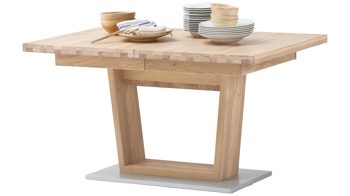 Auszugtisch Mca furniture aus Holz in Holzfarben Wohnprogramm Espero - Ausziehtisch Asteiche Bianco –  ca. 140 - 220 x 90 cm