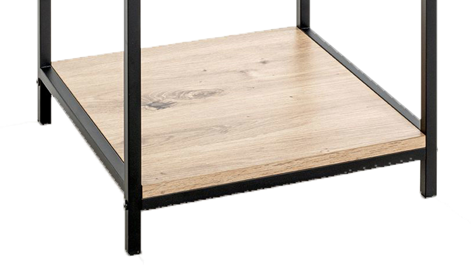 Beistelltisch Haku aus MDF in Holzfarben Beistelltisch Holz & Schwarz - ca. 40 x 50 cm