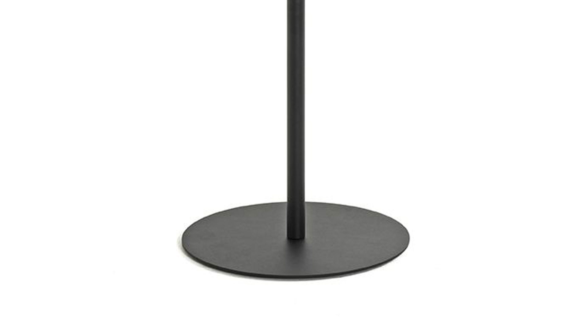 Standgarderobe Haku aus Metall in Schwarz Garderobenständer Schwarz & Grau - Höhe ca. 175 cm