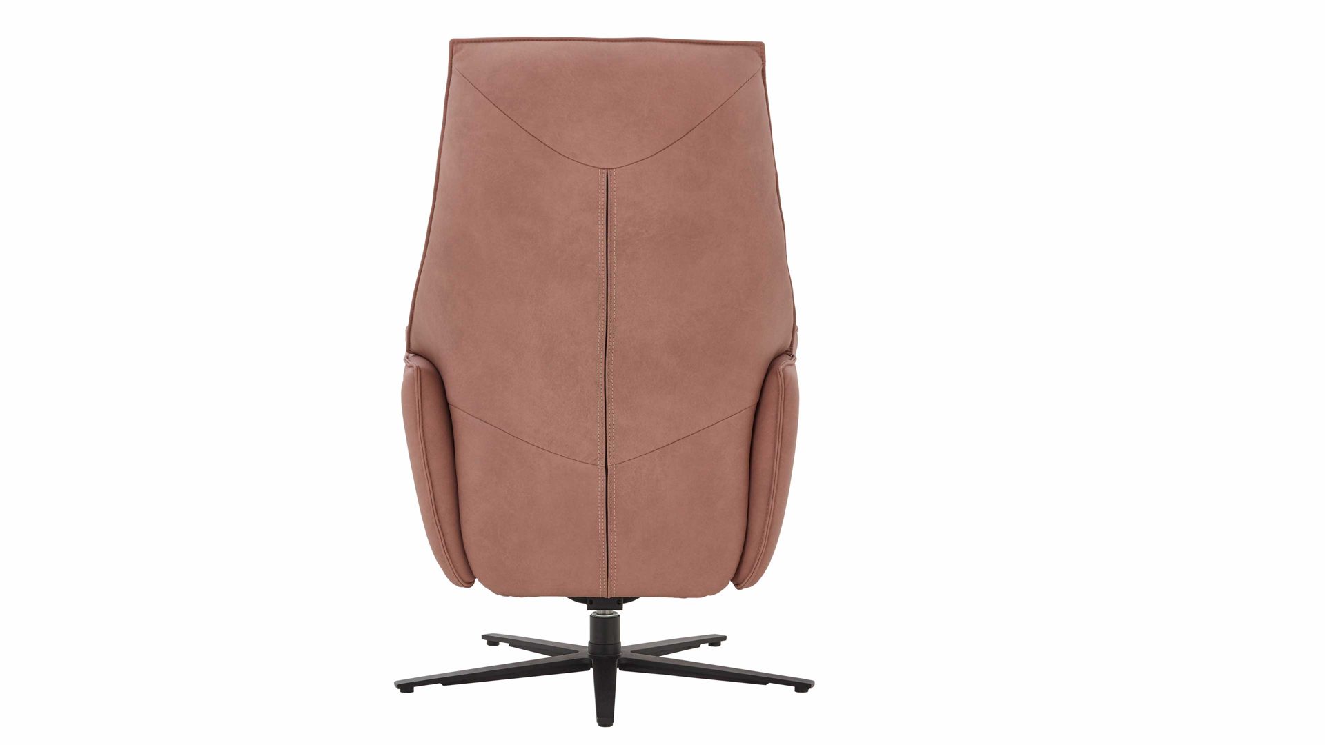 Relaxsessel Himolla aus Leder in Rosa himolla Relaxsessel 7911-S-Lounger lachsfarbener Lederbezug & Sternfuß