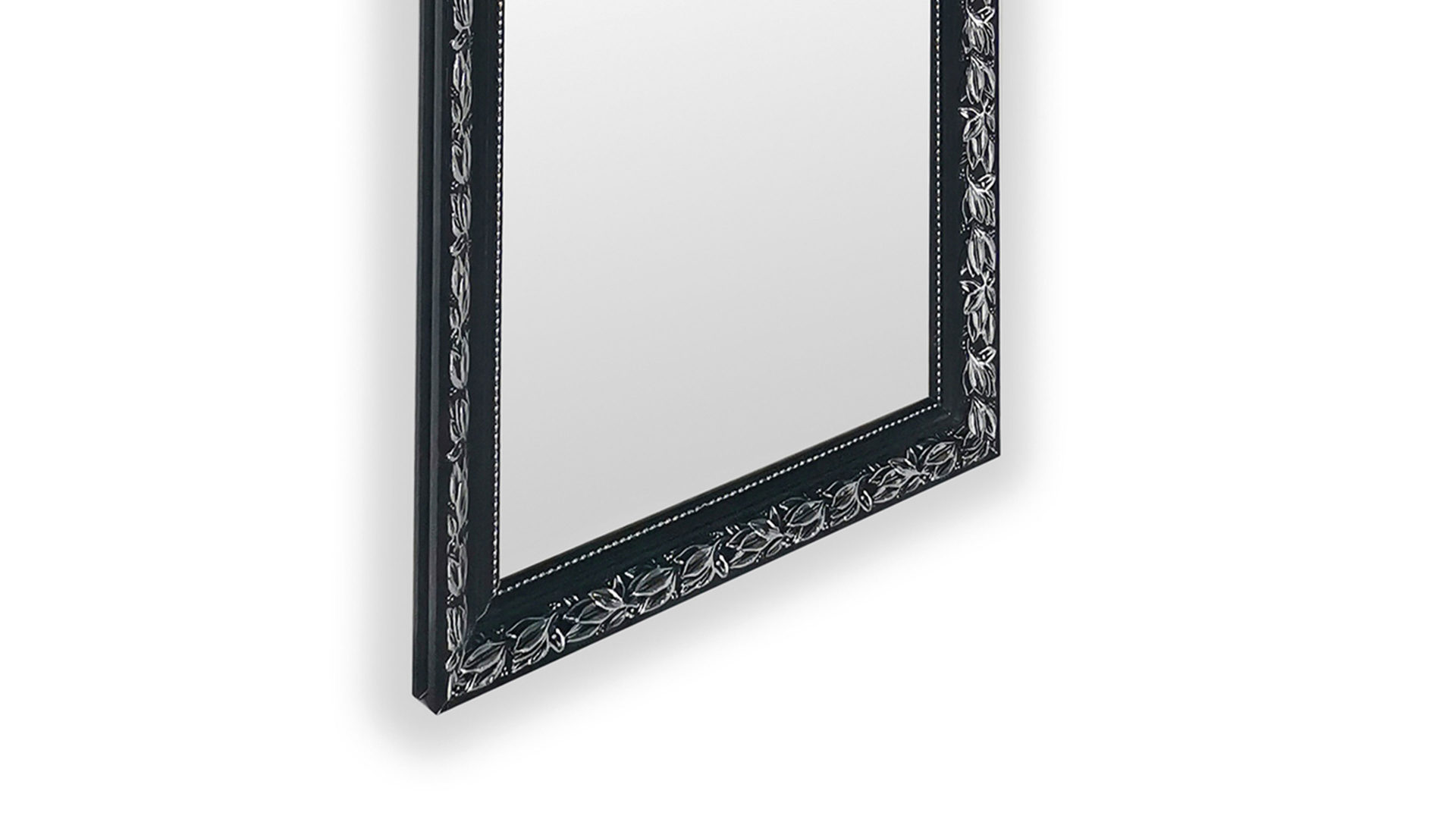 Wandspiegel Mirrors and more aus Spiegel in Schwarz Rahmenspiegel Sonja Schwarz - ca. 50 x 150 cm