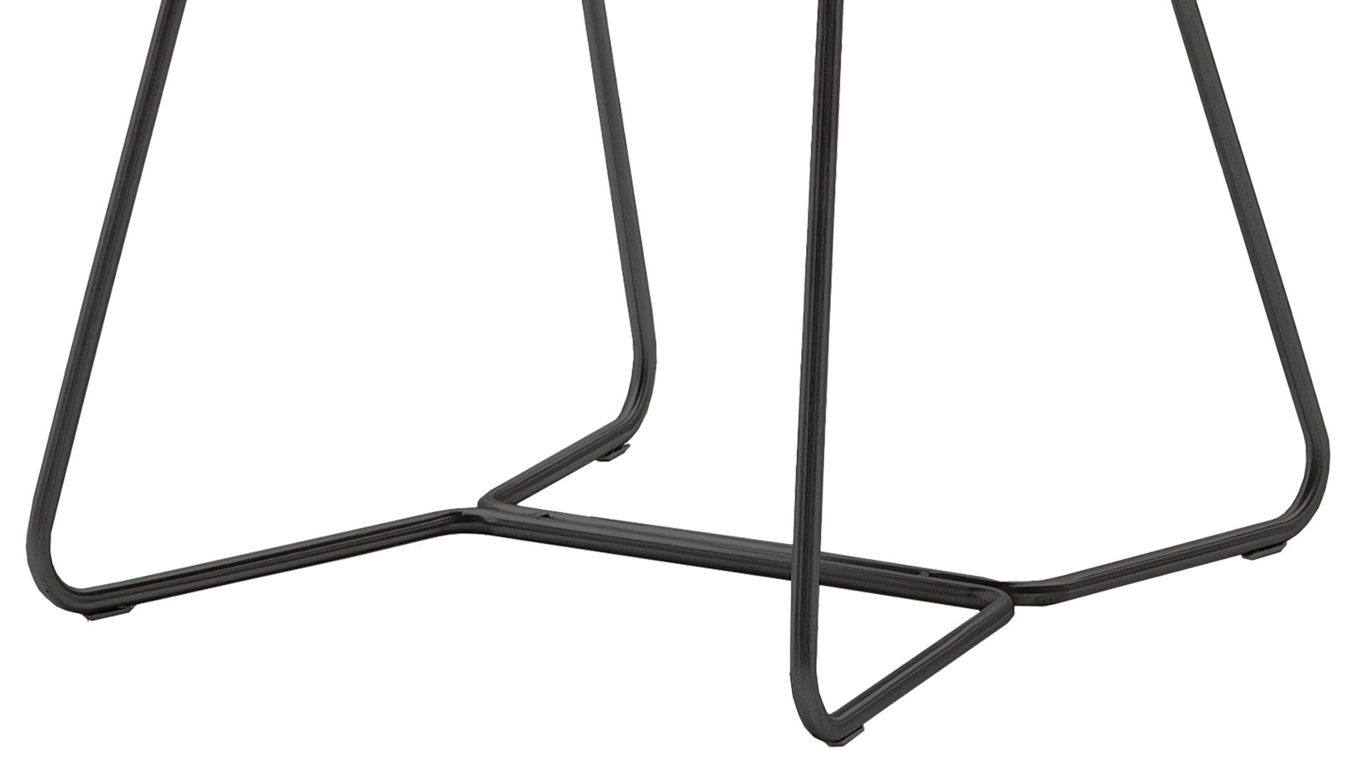 Polsterstuhl Mca furniture aus Stoff in Braun Polsterstuhl Hampton cappuccinofarbene Chenille & Mattschwarz