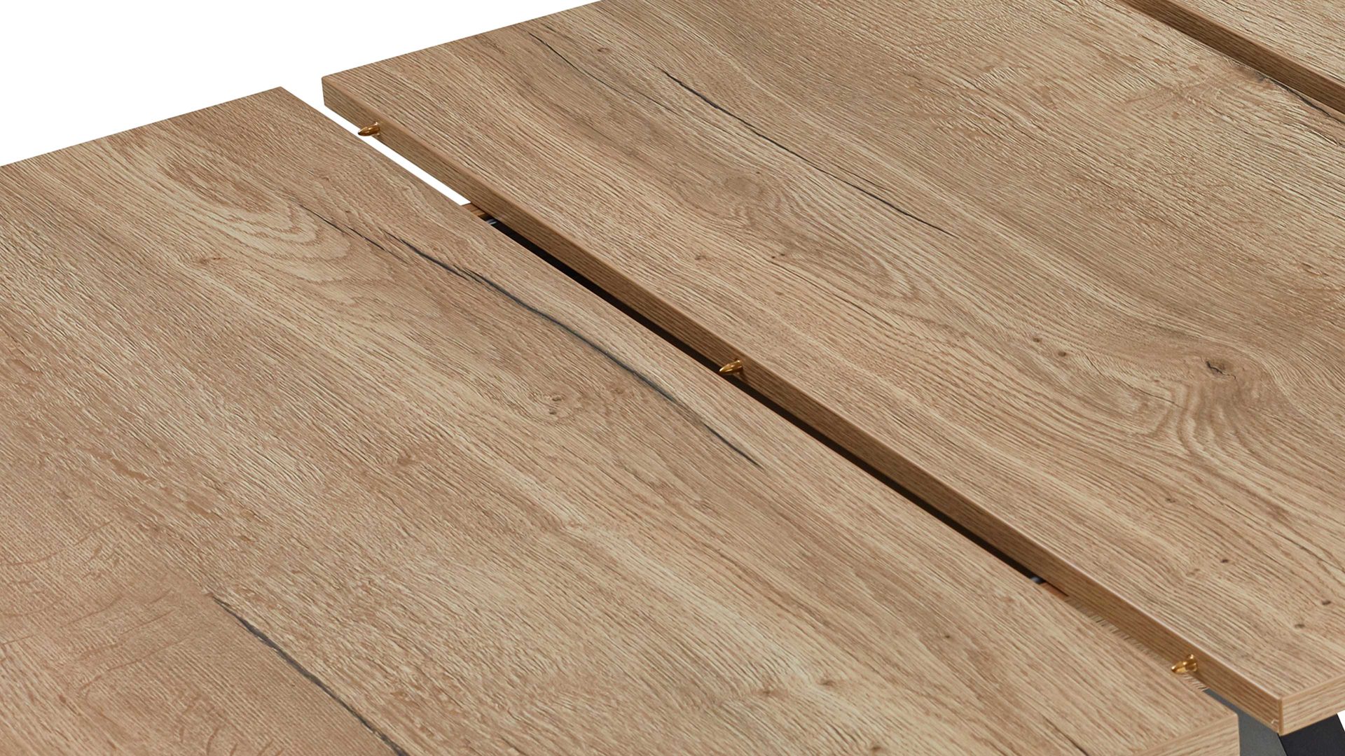 Auszugtisch Niehoff sitzmoebel aus Holz in Holzfarben NIEHOFF SITZMÖBEL Auszugtisch Victory Wildeiche & Schwarz - ca. 160 - 240 x 90 cm