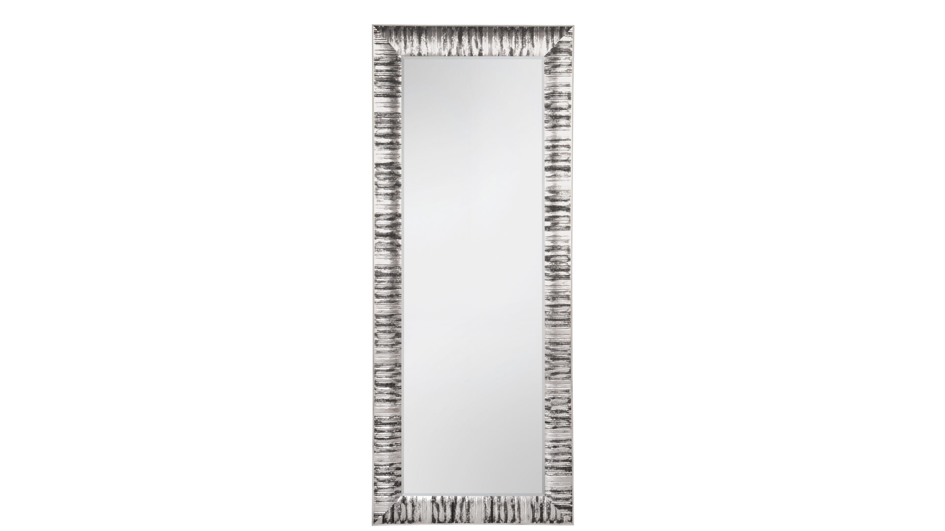 Wandspiegel Mirrors and more aus Spiegel in Silber Rahmenspiegel Nadja Silber - ca. 70 x 170 cm