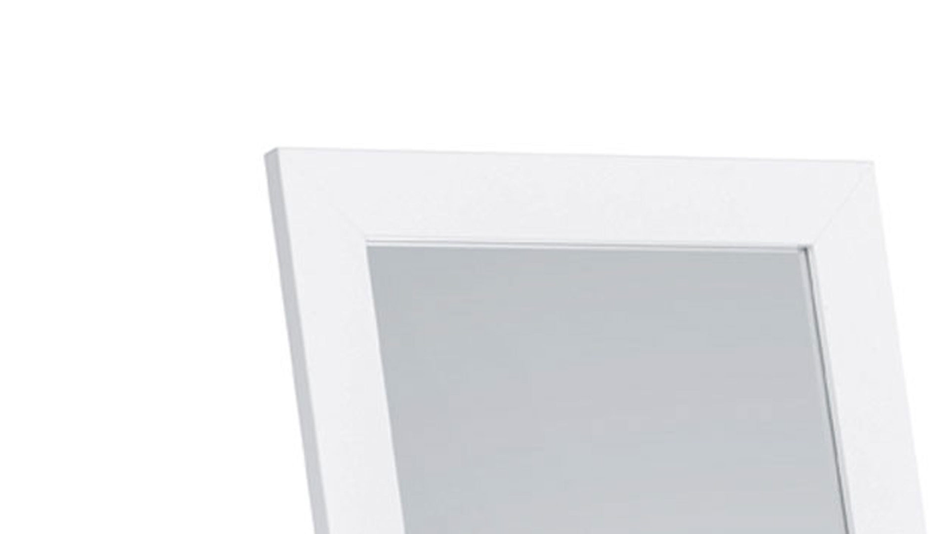 Standspiegel Mirrors and more aus Spiegel in Weiß Standspiegel Tina Weiß - ca. 40 x 160 cm