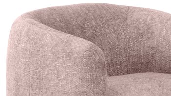 Drehsessel Matex aus Stoff in Rosa Drehsessel Alken rosa Chenille 674