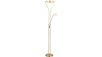 Stehleuchte Globo lighting aus Metall in Messing GLOBO Leuchten Serie Ebro - Deckenfluter Messing matt - Höhe ca. 194 cm