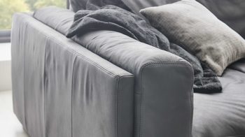 Bigsofa SOFAkultur aus Leder in Anthrazit SOFAkultur Programm SK 760 - Bigsofa anthrazitfarbenes Leder Movini - Länge ca. 294 cm