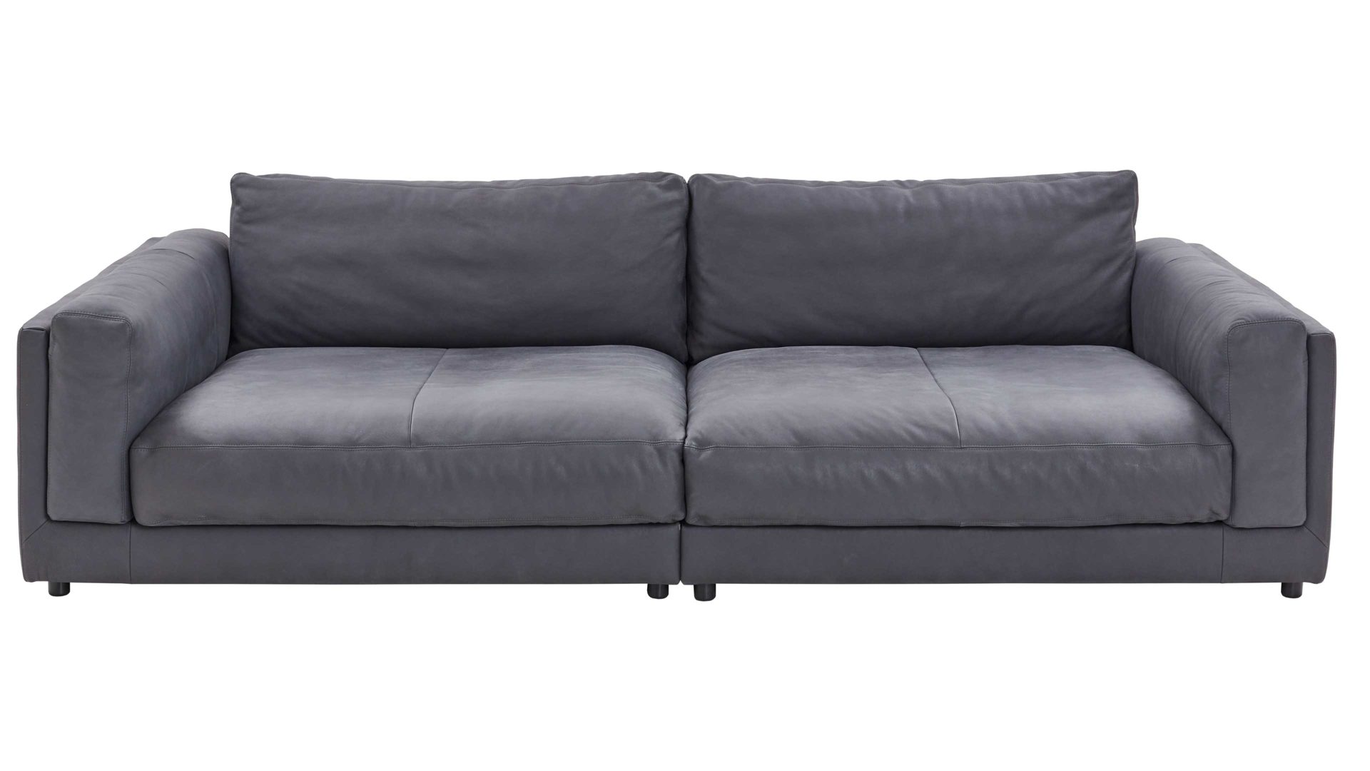 Bigsofa SOFAkultur aus Leder in Anthrazit SOFAkultur Programm SK 760 - Bigsofa anthrazitfarbenes Leder Movini - Länge ca. 294 cm