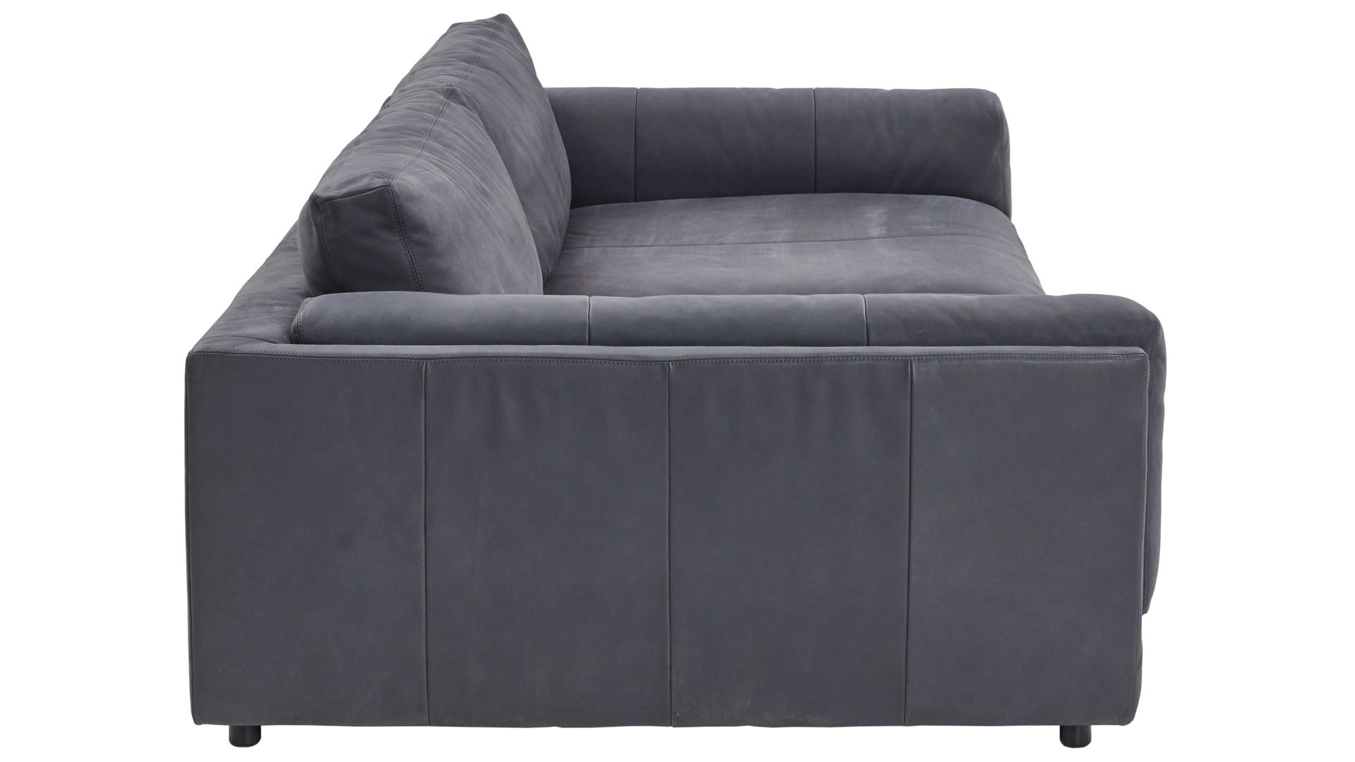 Bigsofa SOFAkultur aus Leder in Anthrazit SOFAkultur Programm SK 760 - Bigsofa anthrazitfarbenes Leder Movini - Länge ca. 294 cm