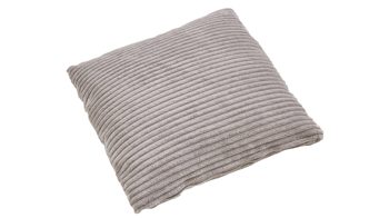 Ecksofa A. z. iwaniccy aus Stoff in Hellgrau Polsterprogramm Spirit - Ecksofa hellgrauer Breitcord Lincoln 86 - Stellfläche ca. 333 x 223 cm