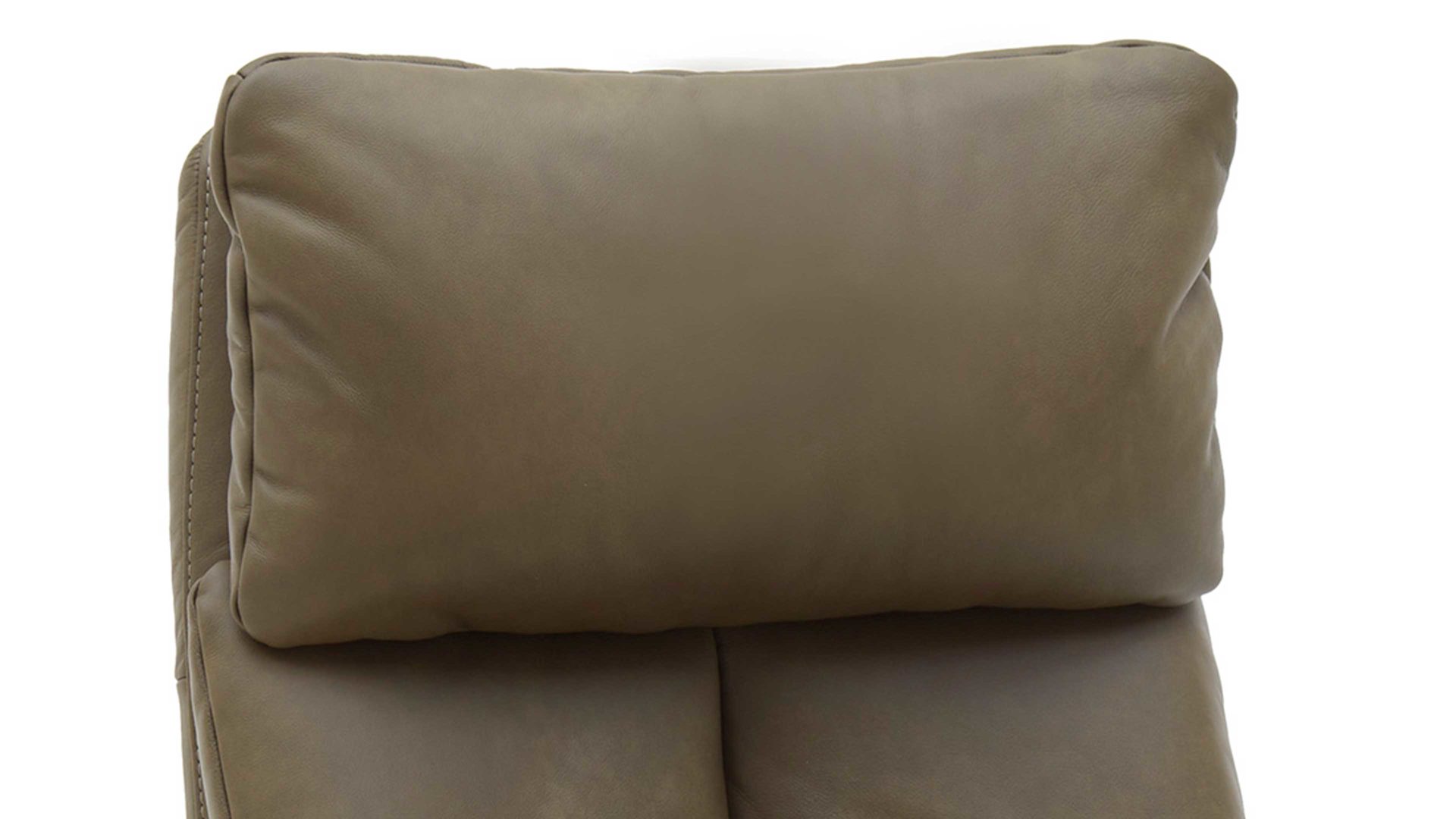 Relaxsessel Steinpol polsteria aus Leder in Grün Relaxsessel Serie Relaxa-Feeling olivgrünes Leder Evita & Chrom-Sternfuß