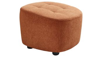 Polsterhocker KAWOO aus Stoff in Orange KAWOO Polsterhocker SE52-52 Signal-oranger Sttrukturbezug TCM727