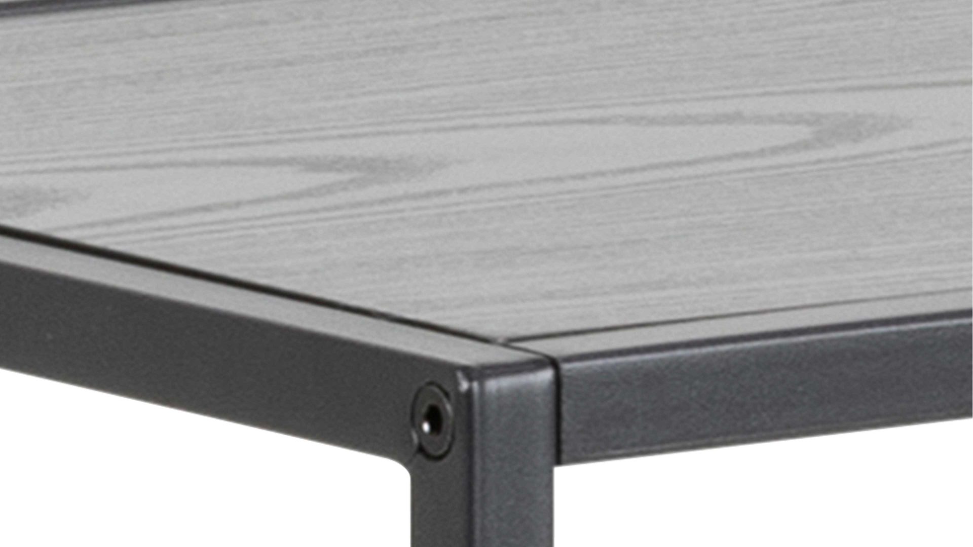 Konsole Actona group aus Holz in Schwarz Konsoltisch Seaford im Industrielook - Beistelltisch schwarze Esche – Länge ca. 100 cm