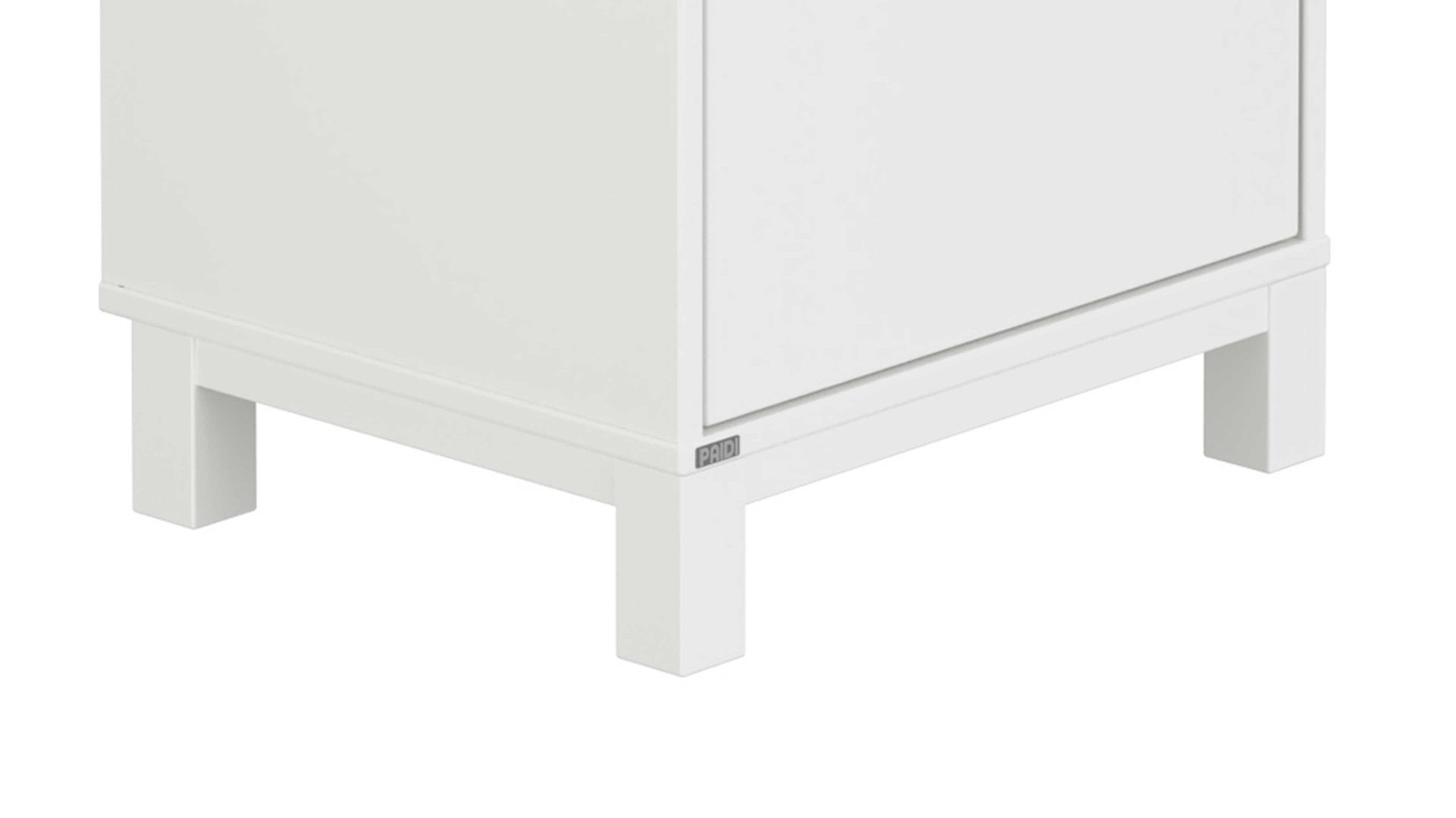Nachtkommode Paidi aus Holz in Weiß PAIDI Olli - Nachtkommode Kreideweiß & Mattblau -  Breite ca. 48 cm