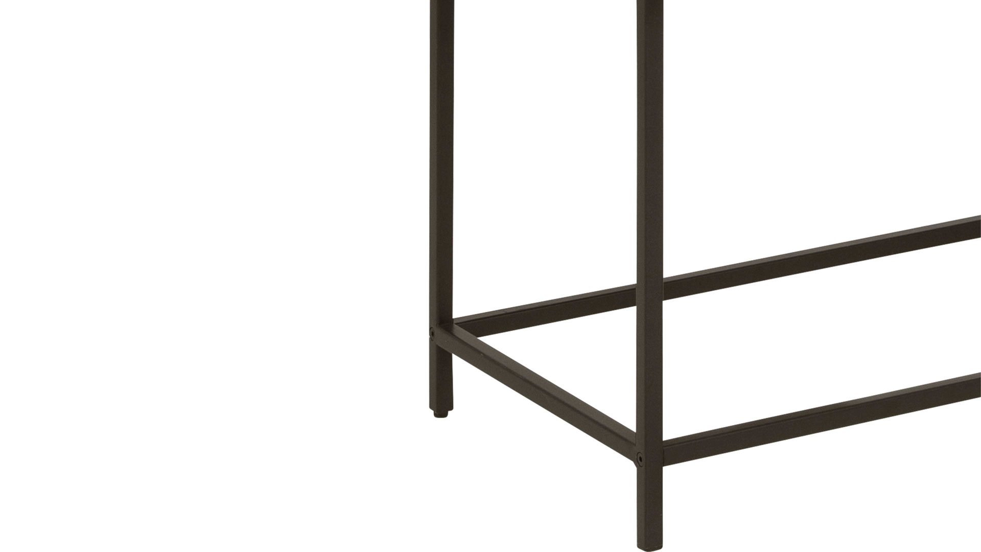 Vitrine Actona group aus Glas in Holzfarben Vitrine Seaford im Industrielook Glas, Wildeiche & Metall – zwei Türen, Breite ca. 77 cm