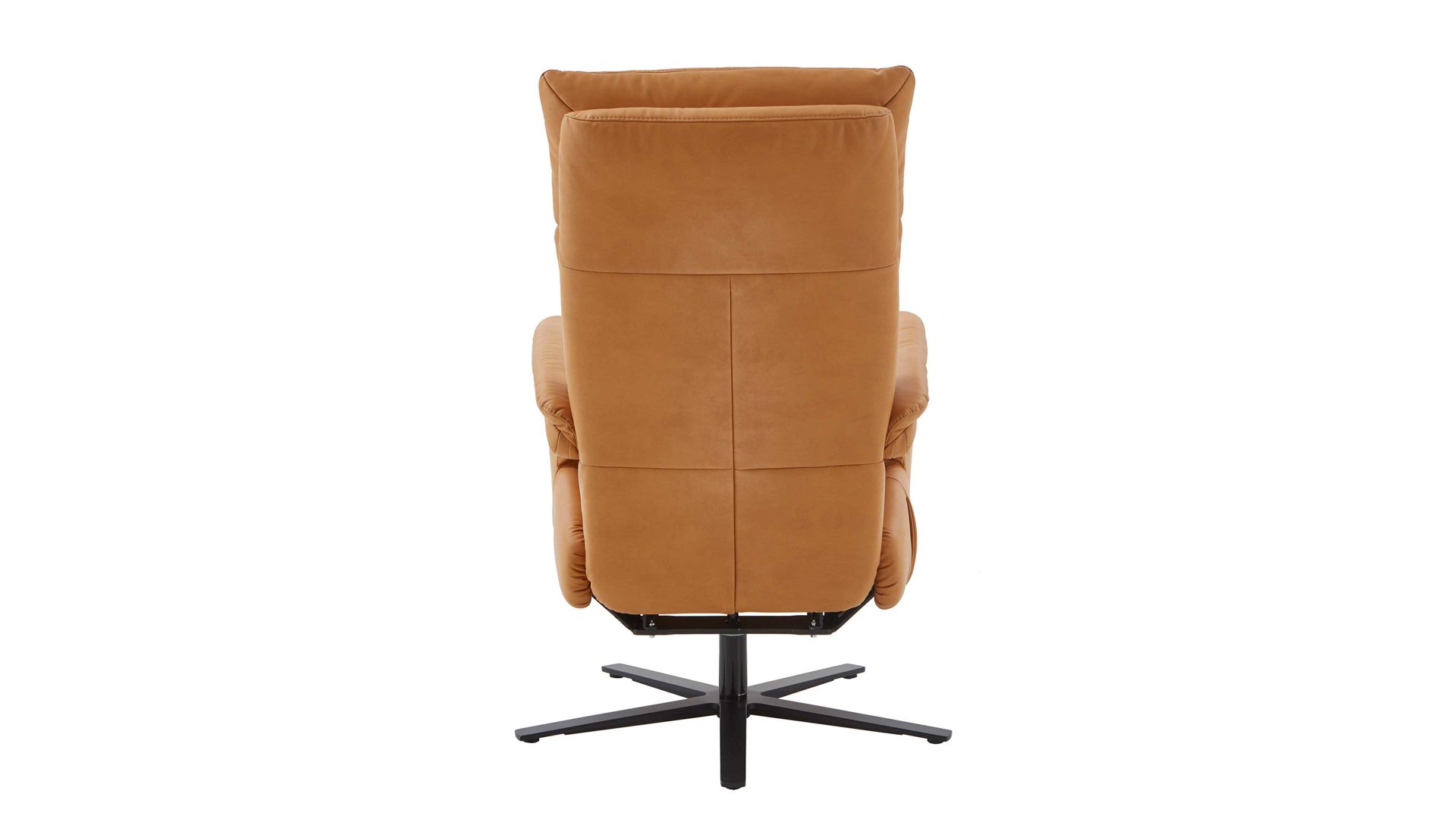 Relaxsessel Steinpol polsteria aus Stoff in Gelb Sesselprogramm Mira Lazyline - Drehsessel senffarbener Microfaserbezug & Metallsternfuß - manuelle Funktionen