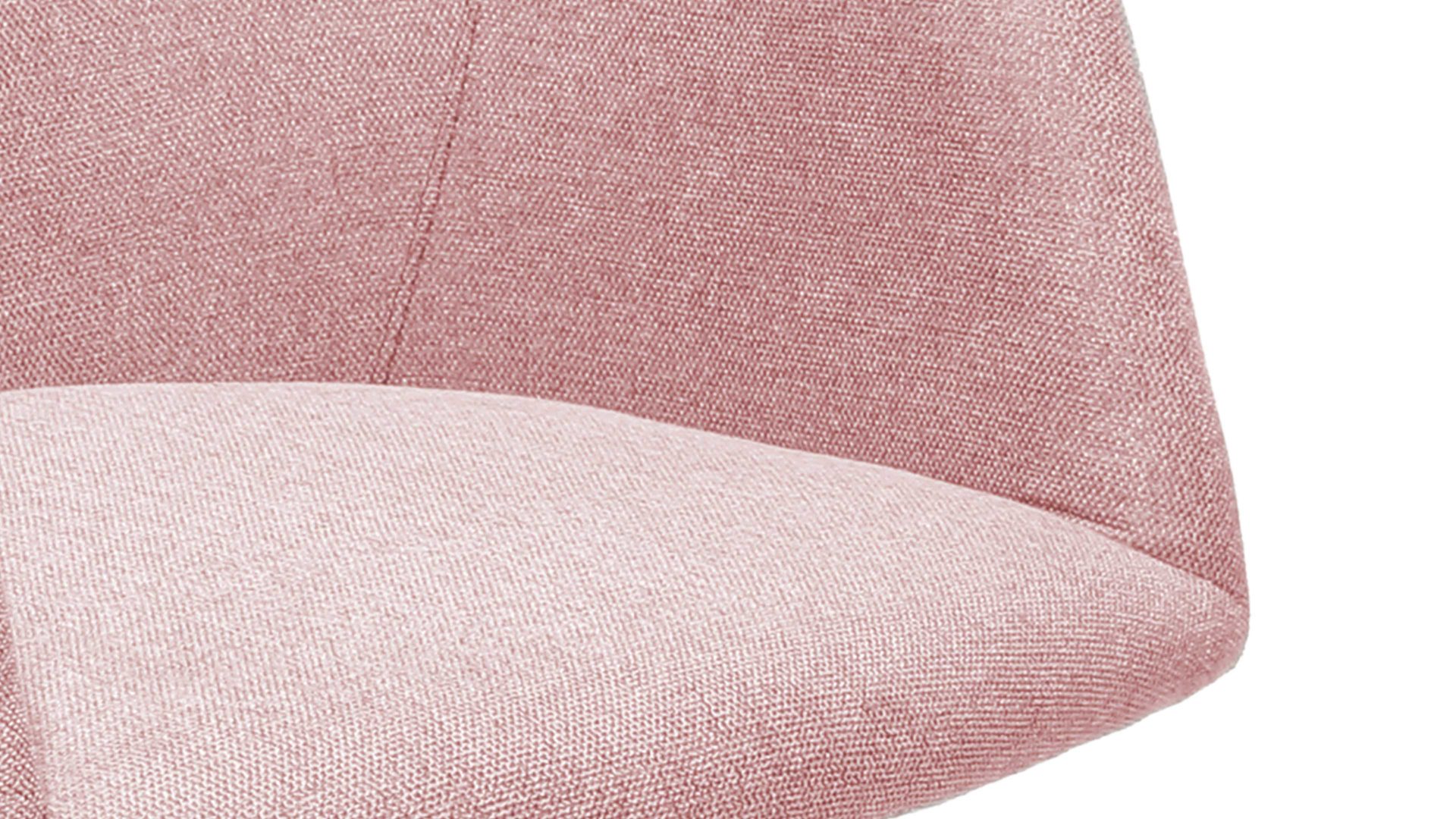 Vierfußstuhl Standard furniture factory aus Kunstfaser in Rosa Armlehnstuhl Gijon mit Drehfunktion altrosa Webstoff Capulet 4025& Eichenholzfüße