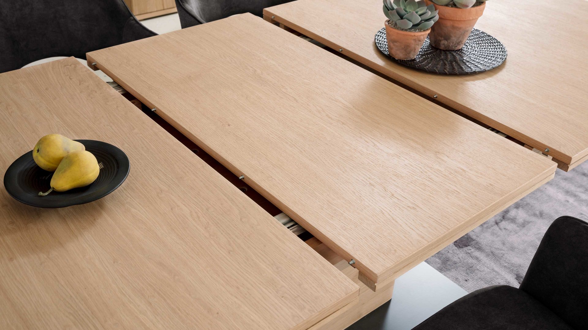 Auszugtisch Mca furniture aus Holz in Holzfarben Wohnprogramm Barcelona - Ausziehtisch geölte Balkeneiche – ca. 180 - 230 x 100 cm