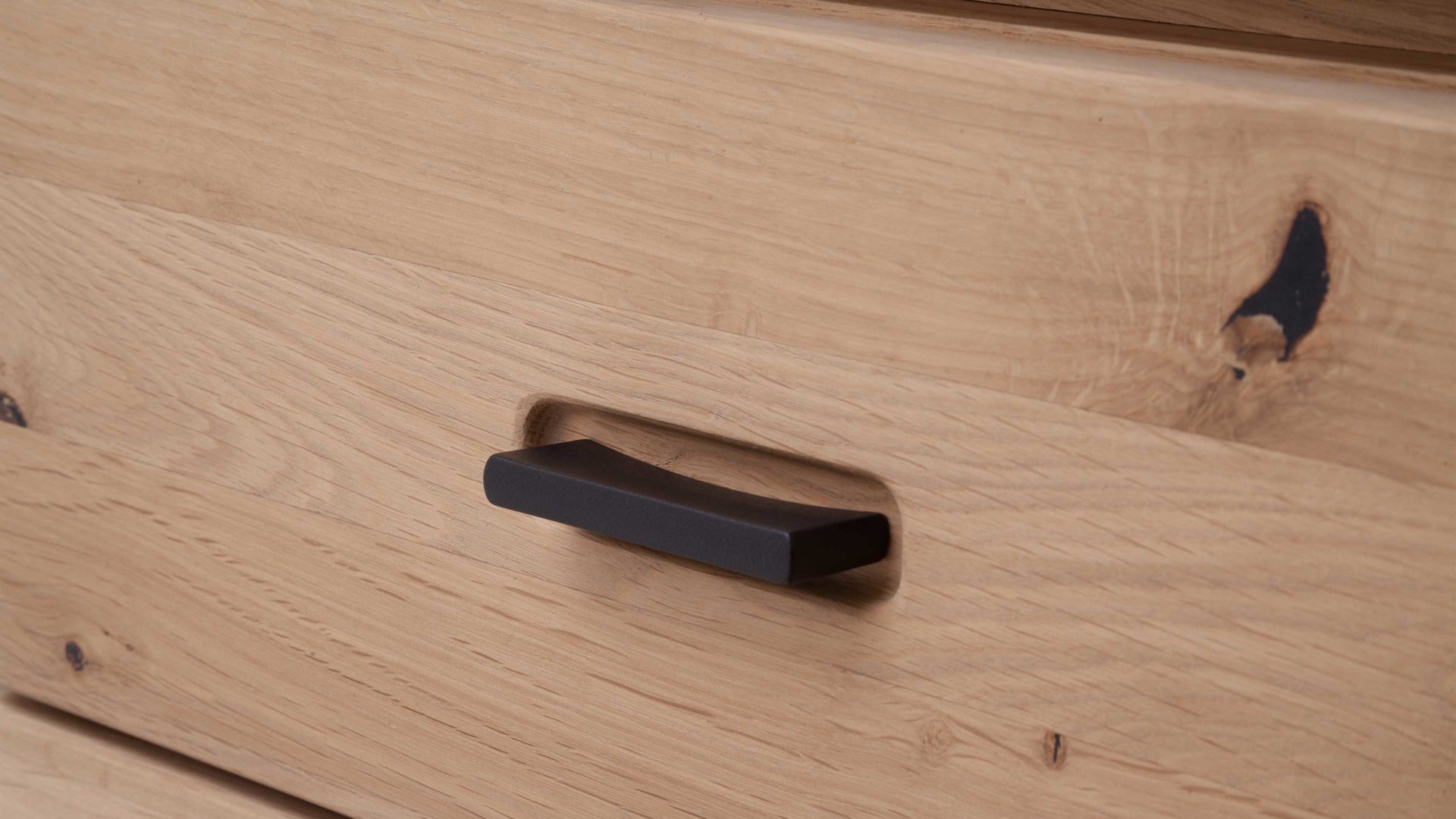 Garderoben-Set Mca furniture aus Holz in Holzfarben Garderobenprogramm Barcelona - Kombination 1 geölte Wildeiche – fünfteilig, Breite ca. 260 cm