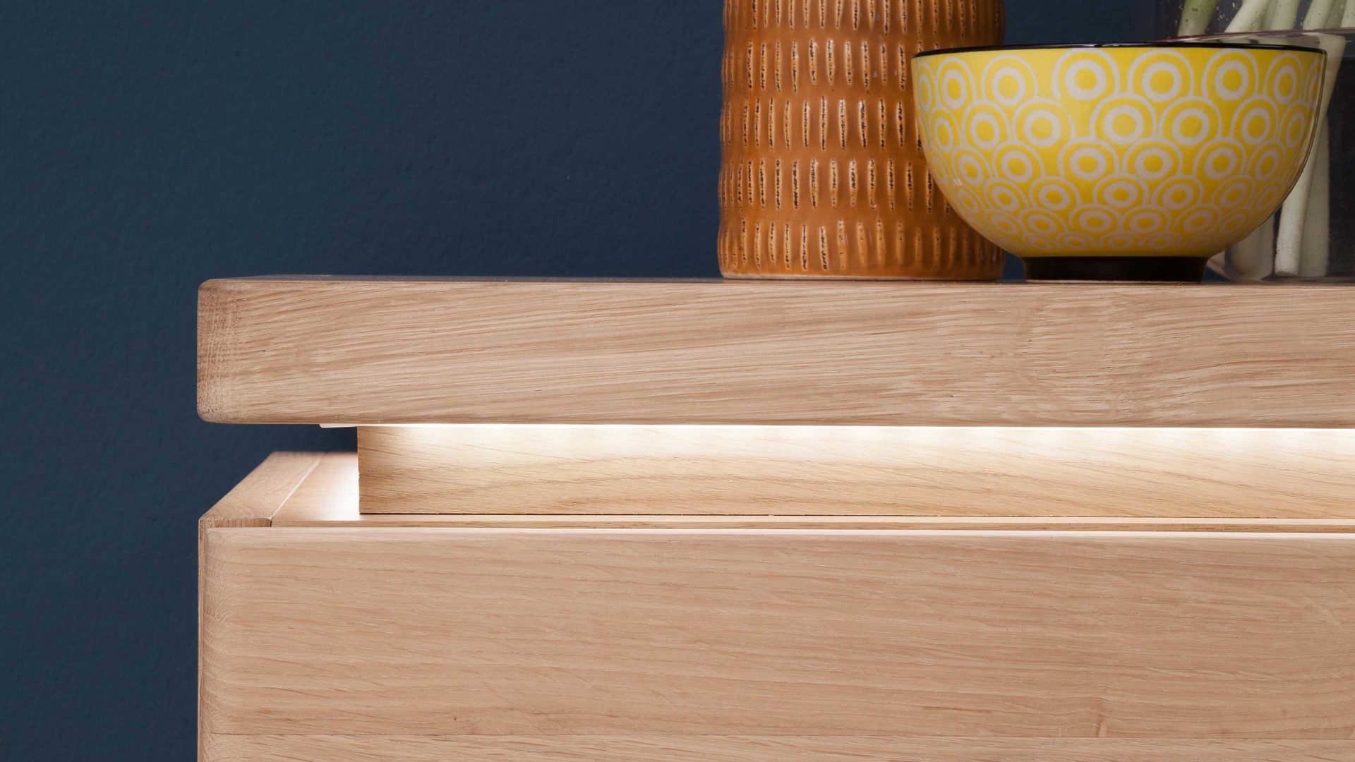 Garderoben-Set Mca furniture aus Holz in Holzfarben Garderobenprogramm Barcelona - Kombination 2 geölte Wildeiche – vierteilig, Breite ca. 155 cm