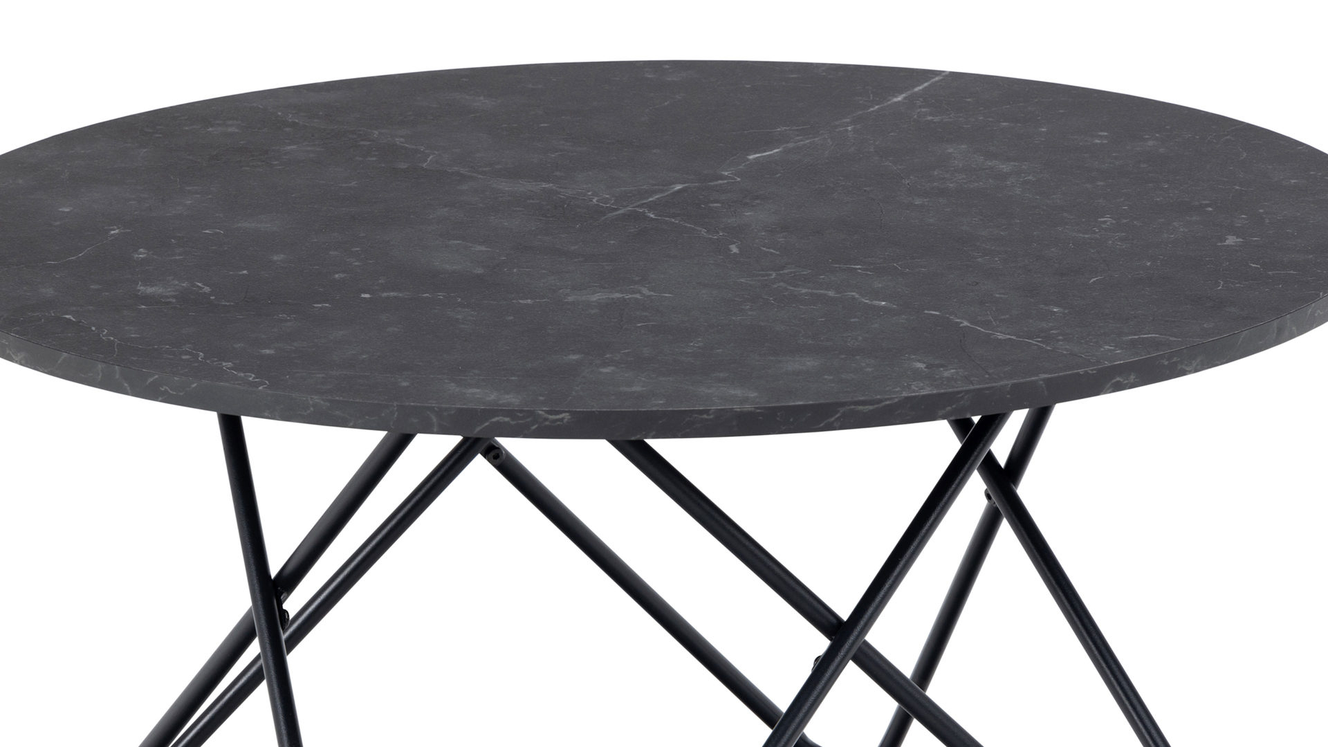 Couchtisch Actona group aus Holz in Schwarz Couchtisch Wyre Schwarz – ca. 80 cm Durchmesser