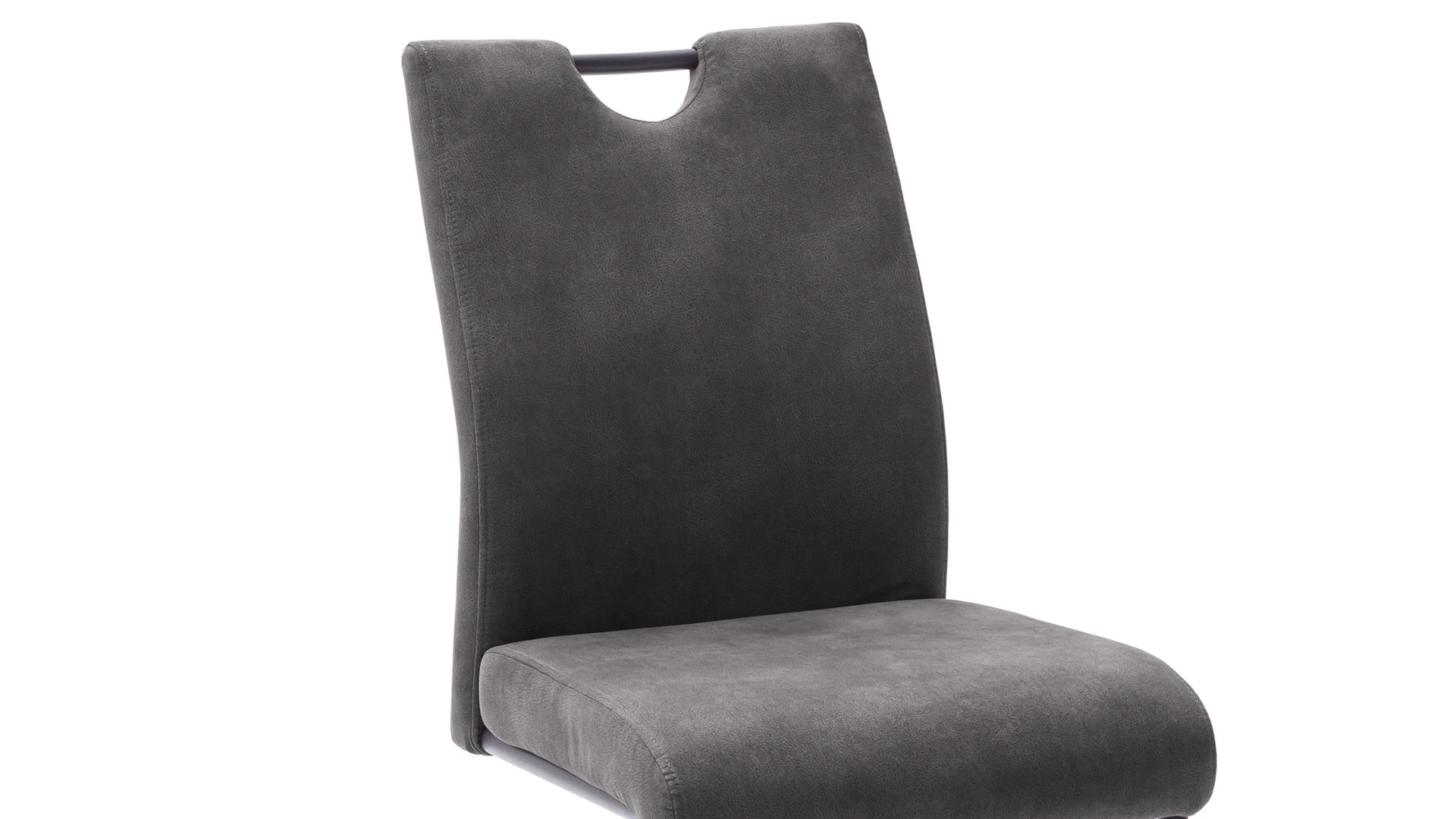 Schwingstuhl Mca furniture aus Stoff in Dunkelgrau Schwingstuhl Dunkelgrau & Schwarz