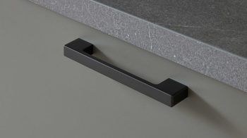 Einbauküche culineo® aus Holz in Grau Culineo® Einbauküche C615 mit privileg Einbaugeräten Taupegrau & Basalt taupegrau - Länge ca. 390 cm