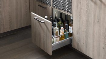 Einbauküche culineo® aus Holz in Holzfarben Culineo® Einbauküche C371 mit PROGRESS Einbaugeräten Eiche Bergamo & Schiefergrau - Stellfläche ca. 275 x 305 cm