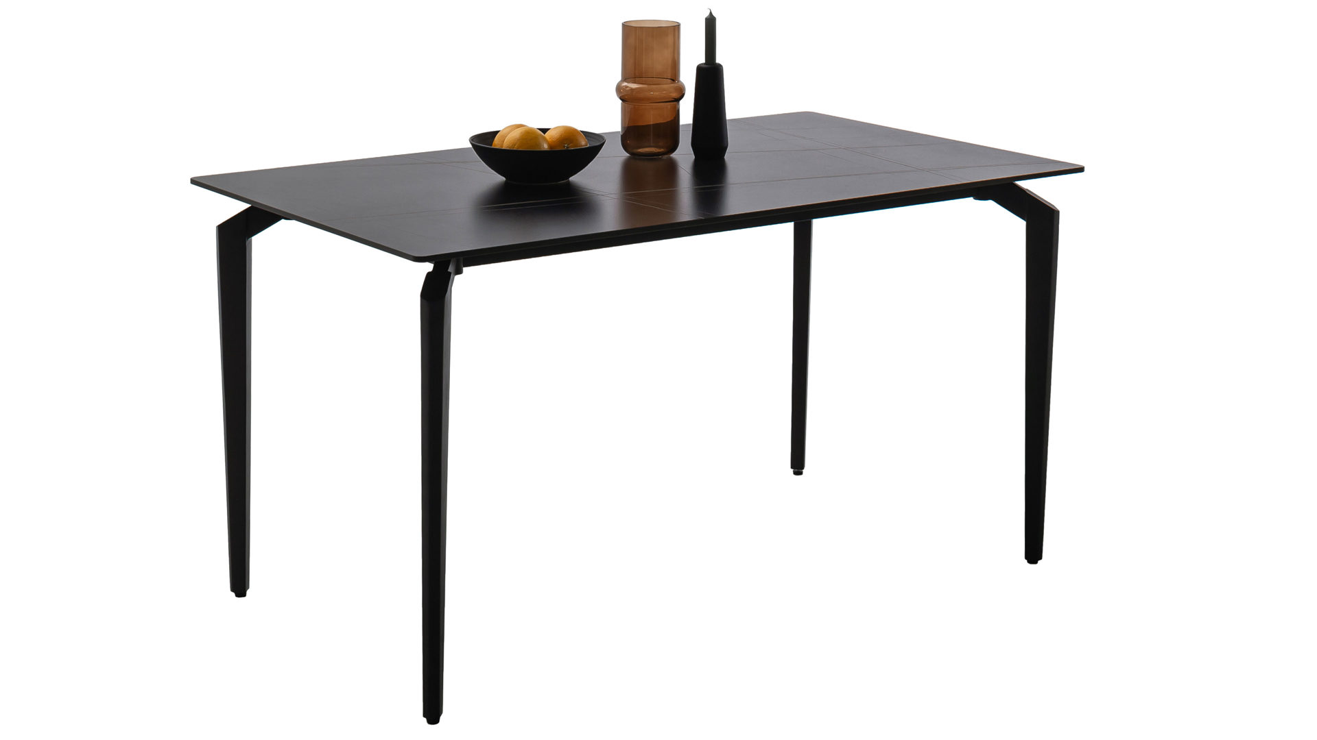 Esstisch Mca furniture aus Keramik in Schwarz Esstisch Schwarz & Schwarz – ca. 140 x 80 cm