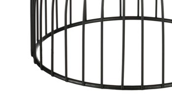 Beistelltisch Edelman® aus Metall in Schwarz Metall-Beistelltisch Adamo schwarzes Eisen - Höhe ca. 38 cm