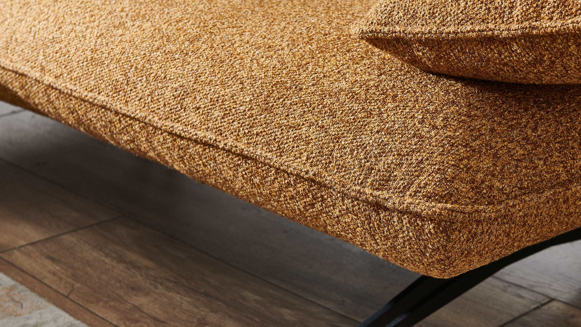 Ecksofa Koinor aus Stoff in Hellbraun KOINOR Polstermöbel Serie Caio - Ecksofa hellbrauner Stoffbezug Intense 35 & Metallfüße - Stellfläche ca. 161 x 236 cm