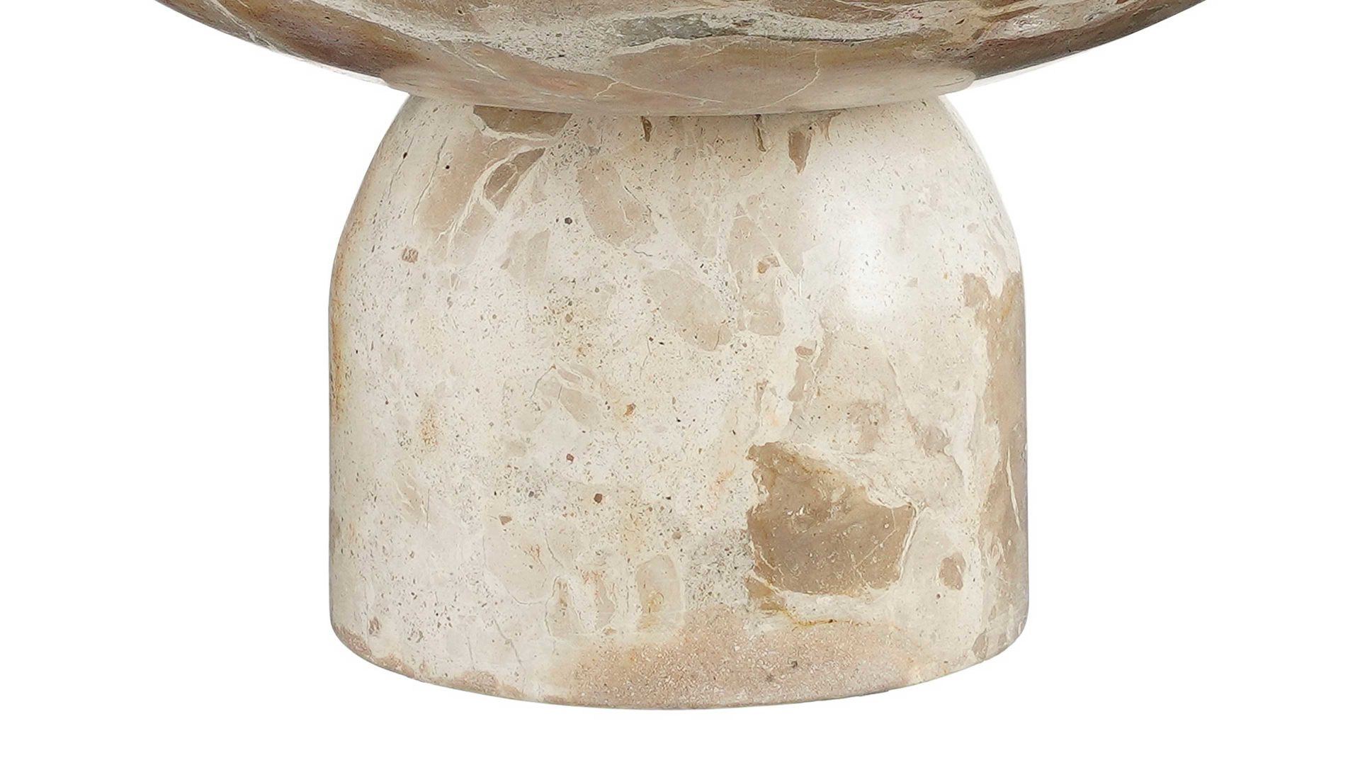 Zierschale Edelman® aus Stein in Beige Schale Finnos beige marmorierter Marmor - Durchmesser ca. 25 cm