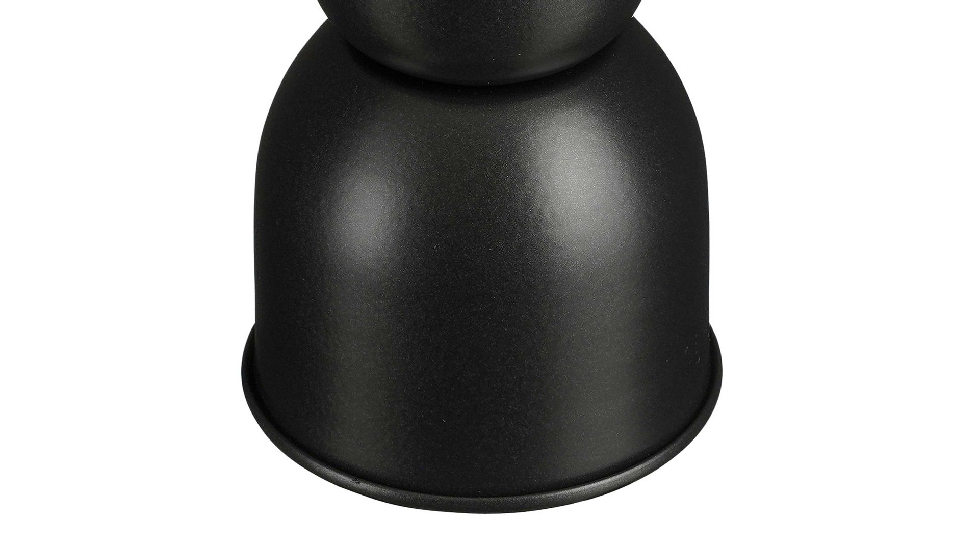 Kerzenständer Edelman® aus Metall in Schwarz Kerzenhalter Rizzo schwarzes Metall - Höhe ca. 20 cm